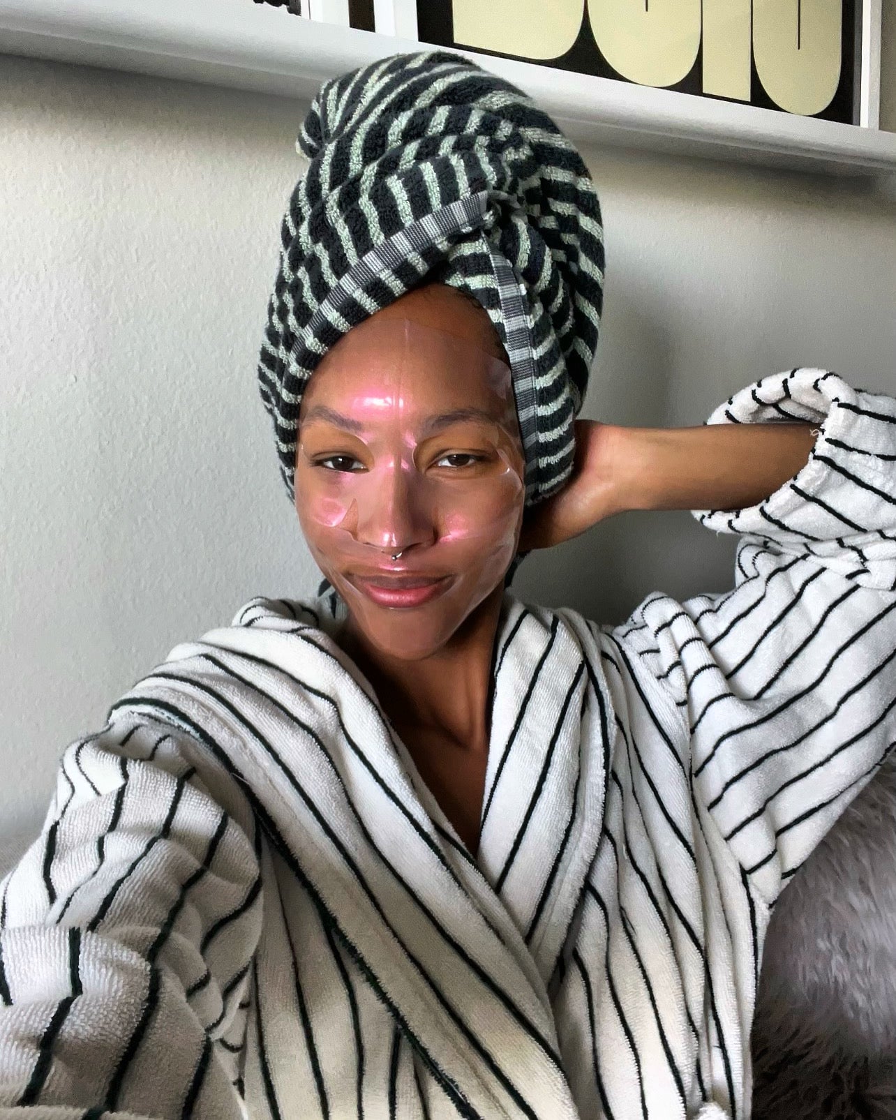 Aura Drip Turmeric + Niacinamide Hydrating Hydrogel Face Mask - 5 Pack