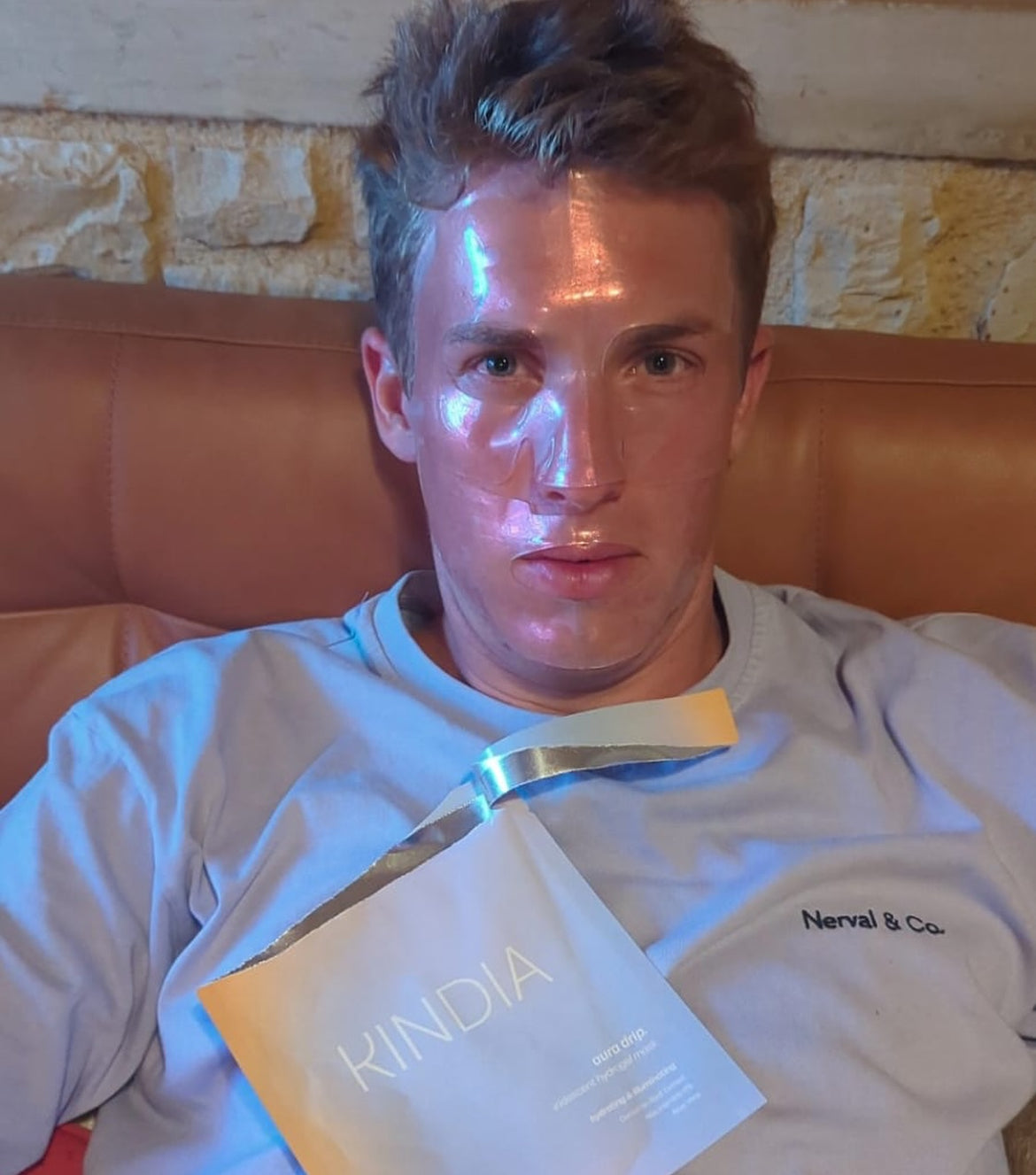 Aura Drip Turmeric + Niacinamide Hydrating Hydrogel Face Mask - 5 Pack